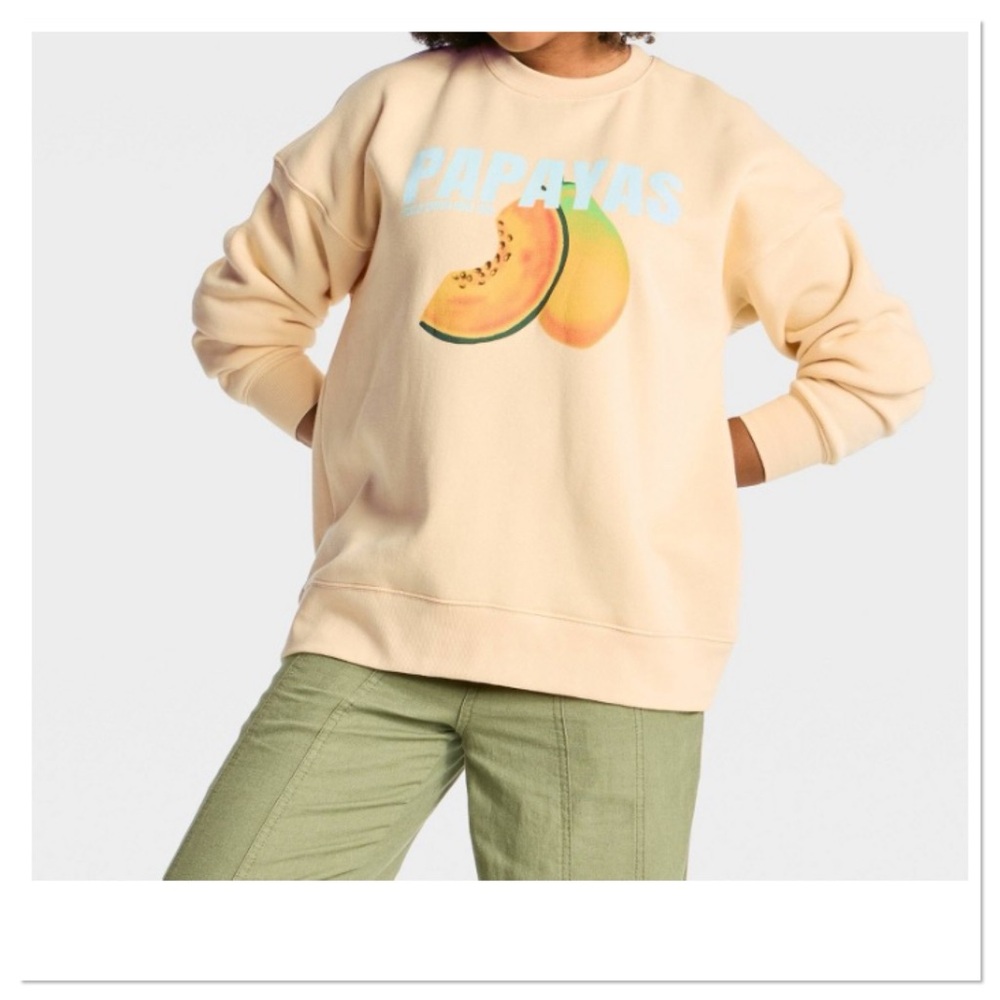 Women’s Oversized Pullover Graphic Crewneck Sweatshirt Wild Fable